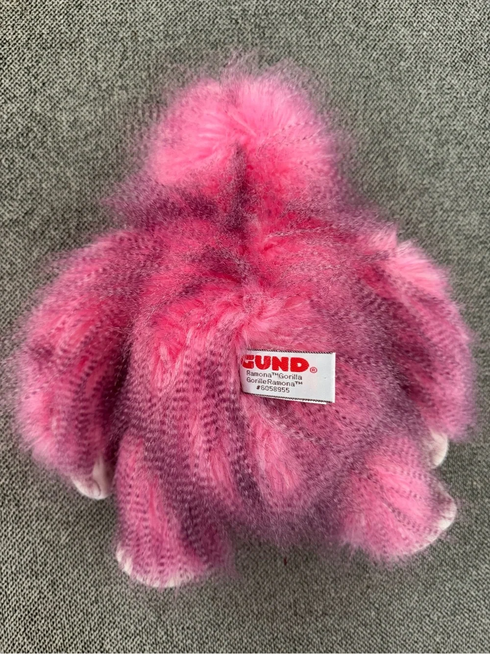 GUND Ramona Pink Gorilla Plush Monkey Fab Pals Collection Stuffed Animal Toy 11”